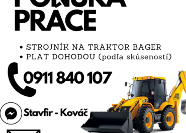 PONUKA PRÁCE